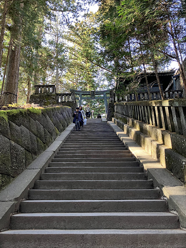 日光東照宮 奥社207段の石段